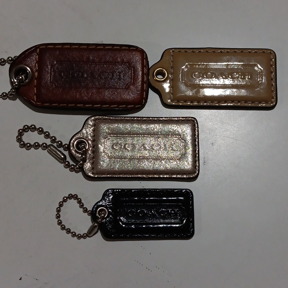 Coach Hang Tags Lot of 3 Assrt. Styles Colors Sizes